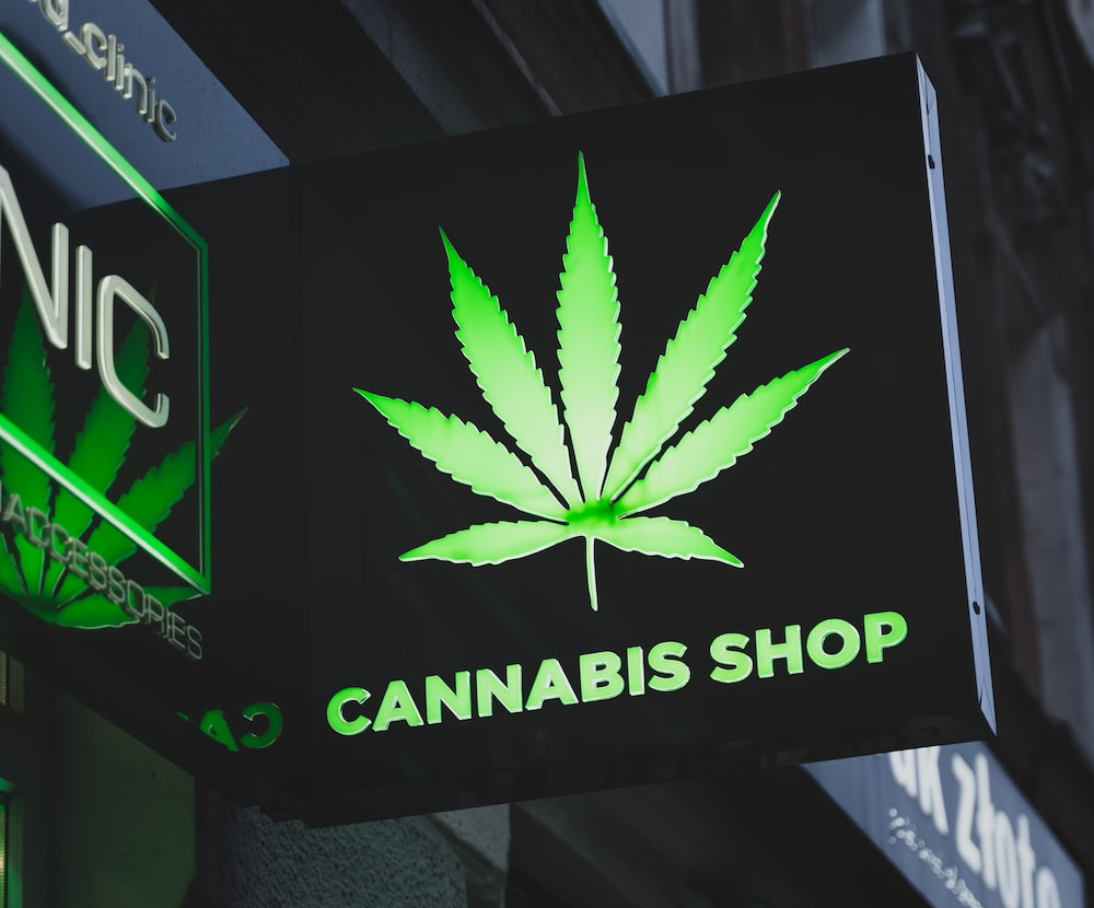 Cannabis shop sign