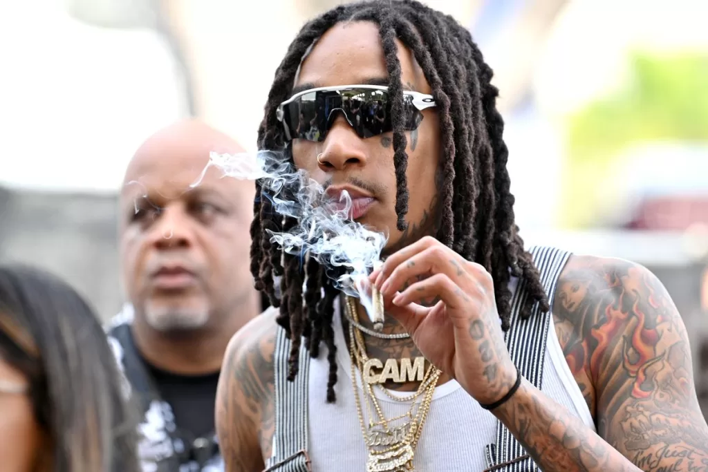 Wiz Khalifa Smoking Marijuana